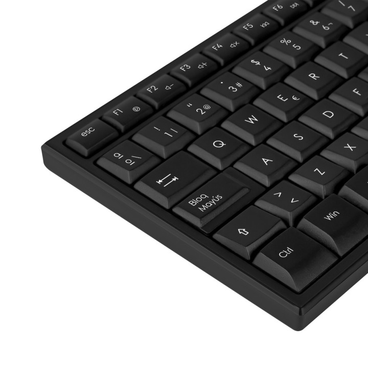 PHOENIX Clavier multimédia QWERTY filaire avec câble USB