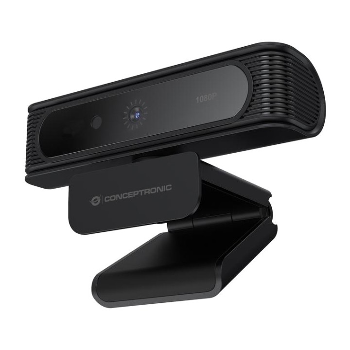 CONCEPTRONIC Webcam mit Gesichtserkennung AMDIS09B 1080P