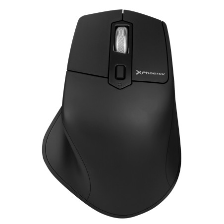 ratón ergonómico inalámbrico recargable multidispositivo con clic silencioso ergo-m2