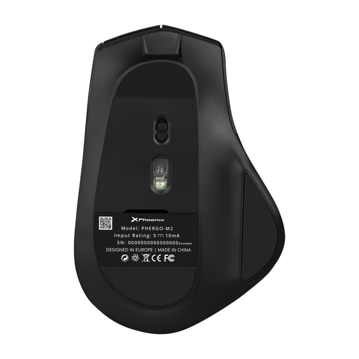 PHOENIX Ratón ergonómico inalámbrico recargable