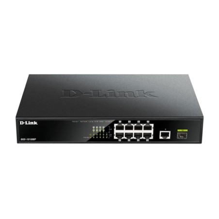 switch no gestionado de 10 puertos poe dgs-1010mp