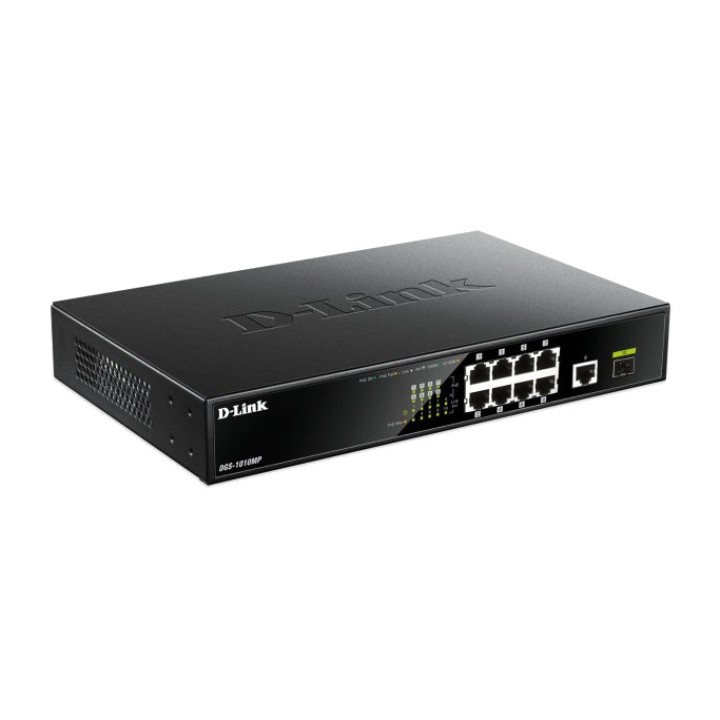 D-LINK Switch PoE non gestito a 10 porte DGS-1010MP