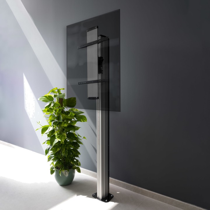 TOOQ Fixed aluminium floor stand for TV THE-TOWER FS2270M