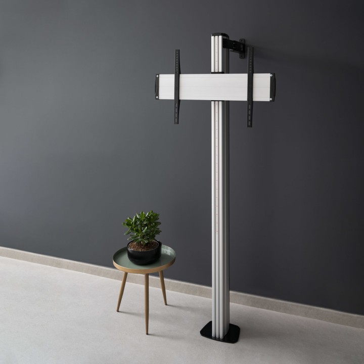TOOQ Fixed aluminium floor stand for TV THE-TOWER FS2270M