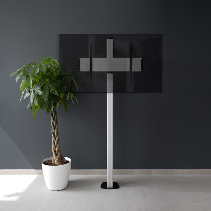 TOOQ Fixed aluminium floor stand for TV THE-TOWER FS2270M