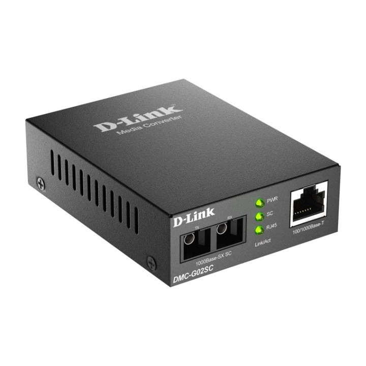 D-LINK Gigabit-Multimode-Glasfaser-Medienkonverter DMC-G02SC