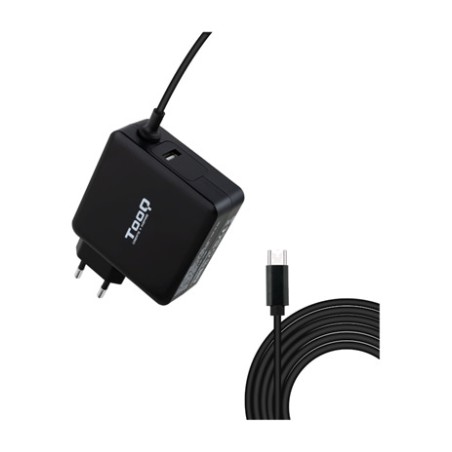 cargador usb-c para portátil con power delivery 3.0 tqlc-usbc90pd 90w