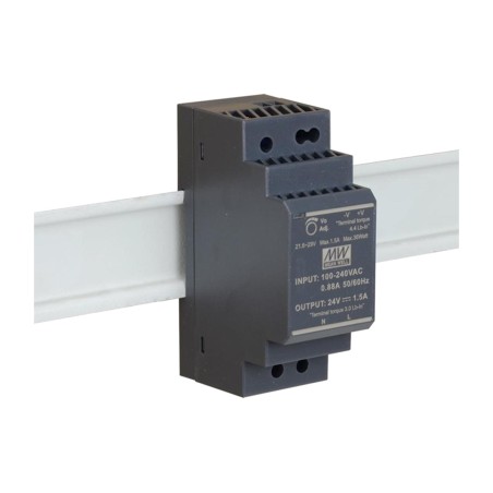 fuente de alimentación industrial ultrafina para carril din dis-h30-24 24v 30w