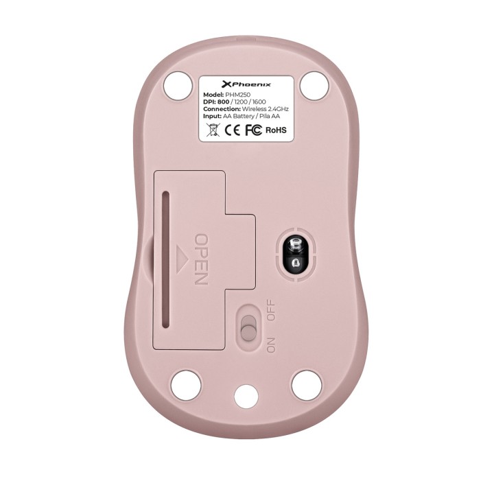 PHOENIX Mouse wireless con ricevitore USB per PC e laptop