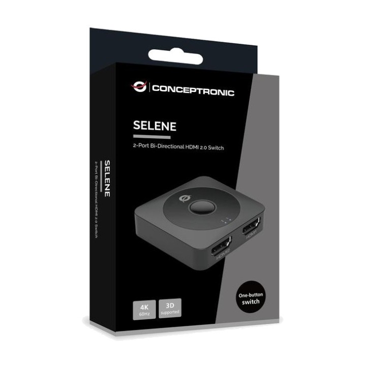 CONCEPTRONIC 2-Port-HDMI-Umschalter SELENE01B 2.0