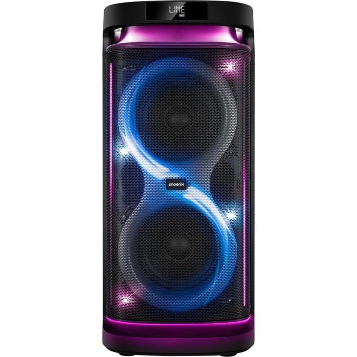 PHOENIX Tragbarer Bluetooth-Karaoke-Lautsprecher mit 2
