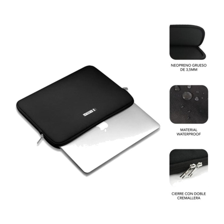 SUBBLIM Funda fina de neopreno para portátil de 15,6 pulgadas BUSINESS-SLEEVE-SKIN V2 DSP0000025491