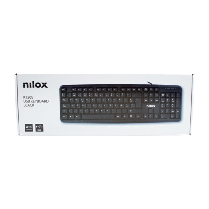 NILOX Kabelgebundene Membrantastatur mit USB-Kabel