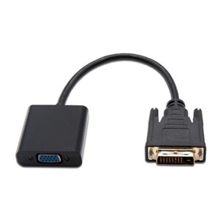 convertisseur actif dvi-d mâle vers vga femelle avec port micro usb 24+1 1080p 10 cm