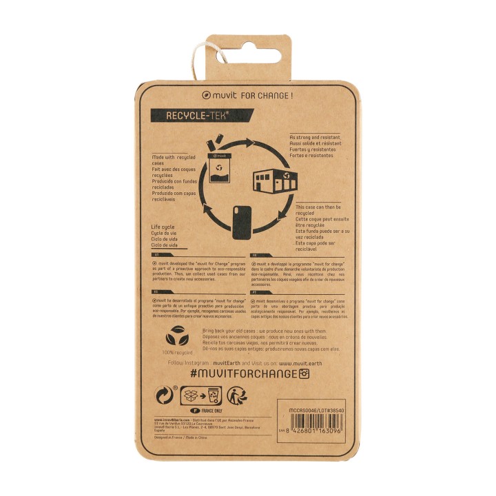 MUVIT Capa reciclada para celular RECYCLETEK-IPHONE 12/12