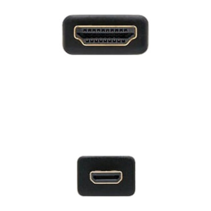 NANOCABLE Micro-HDMI-Kabel mit Standardstecker und Ethernet