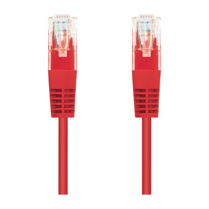 NANOCABLE Rödfärgat flexibelt med anslutningar RJ45 CAT6 UTP