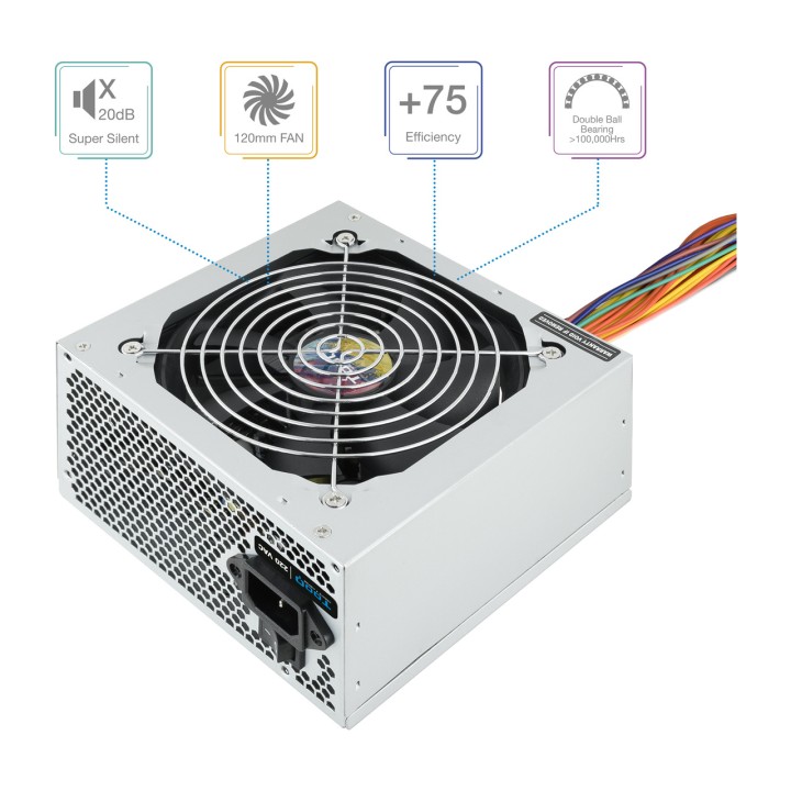 TOOQ Fuente de alimentación ATX con PFC activo TQAPOLO-500SP