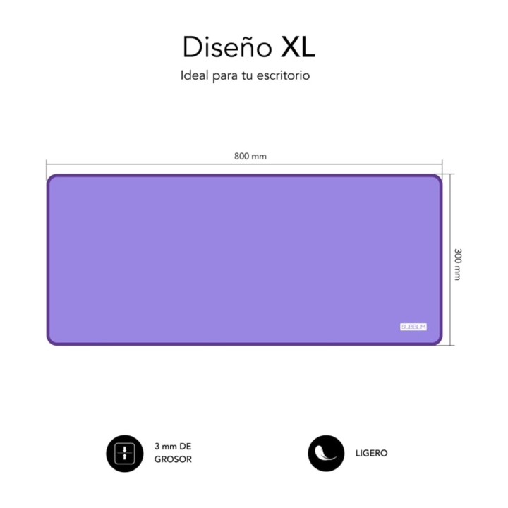 SUBBLIM Extra velká podložka s bezdrátovou myší HARMONY-PAD