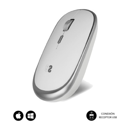 mini mouse wireless silenzioso a 4 pulsanti rf 1600dpi