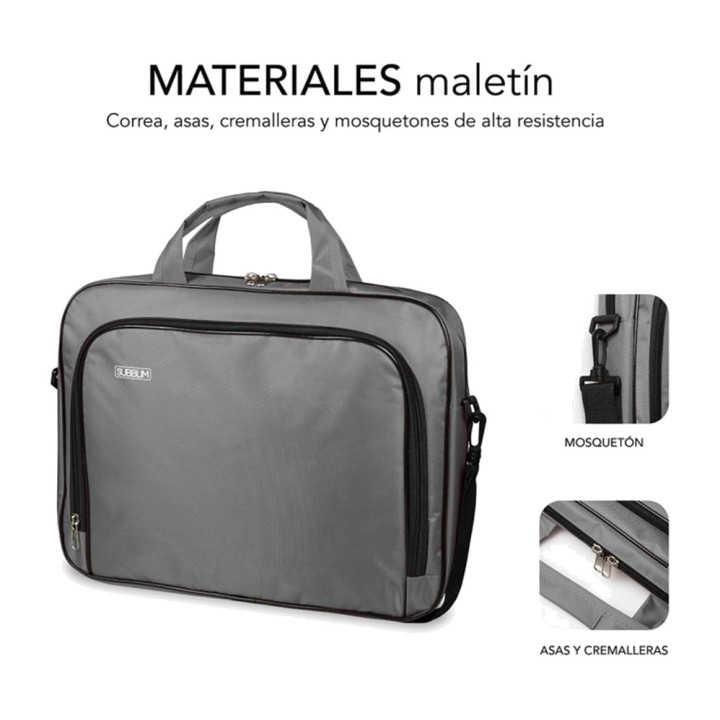 SUBBLIM Briefcase with two compartments for a 15.4 to