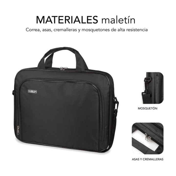 SUBBLIM Malette avec deux compartiments pour ordinateur