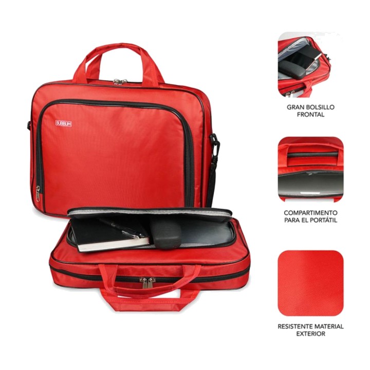 SUBBLIM Briefcase with two compartments for a 15.4 to