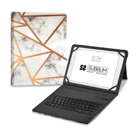 hülle mit integrierter bluetooth-tastatur für tablets bis zu 11 zoll keytab-bt trendy-case