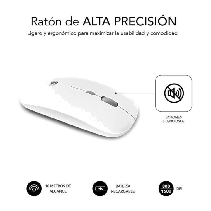 SUBBLIM Compact multi-device wireless keyboard and mouse