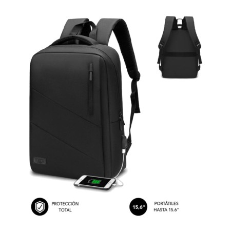 zaino per laptop da 15,6 pollici con tasche frontali city-backpack