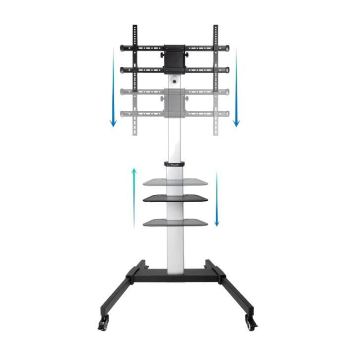 TOOQ Bodenständer mit Rollen für Fernseher HERA FS1886M