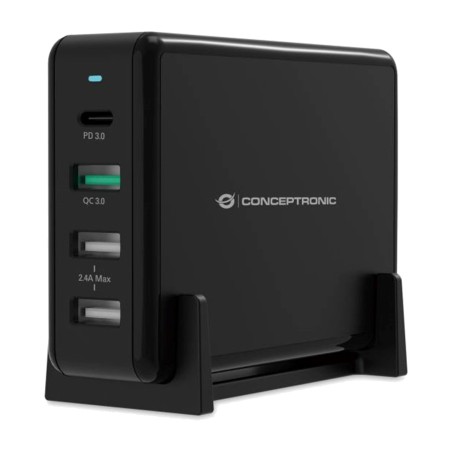 stolní rychlonabíječka se čtyřmi porty ozul01b 65w 3xusb-a 1xusb-c pd