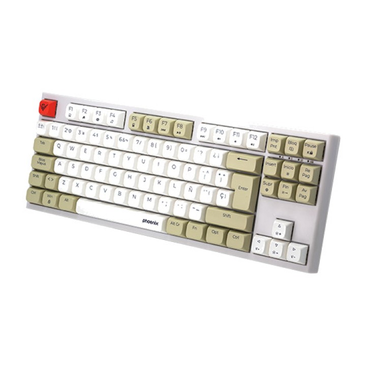 PHOENIX Mechanische Gaming-Tastatur mit PBT-Tastenkappen