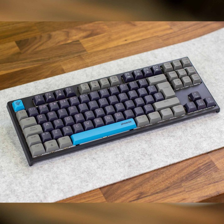 PHOENIX Teclado mecánico gaming con teclas PBT ROYAL