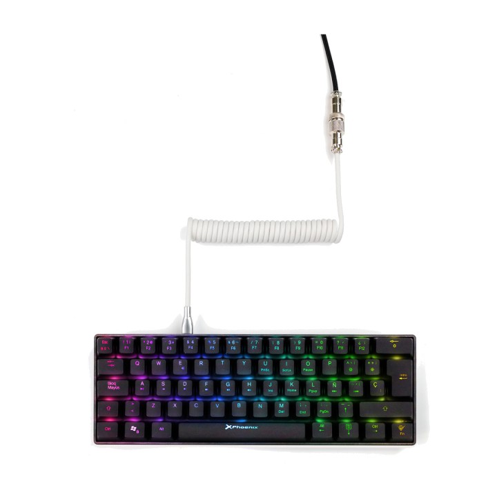 PHOENIX Câble aviateur spiralé USB-C pour clavier gaming