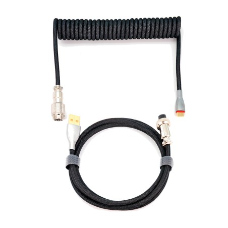 cablu pigtail usb-c spiralat pentru tastatură gaming kioru