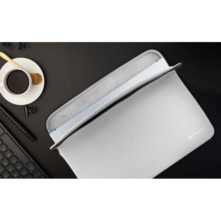 PHOENIX Neoprene sleeve with velvet lining for laptop and