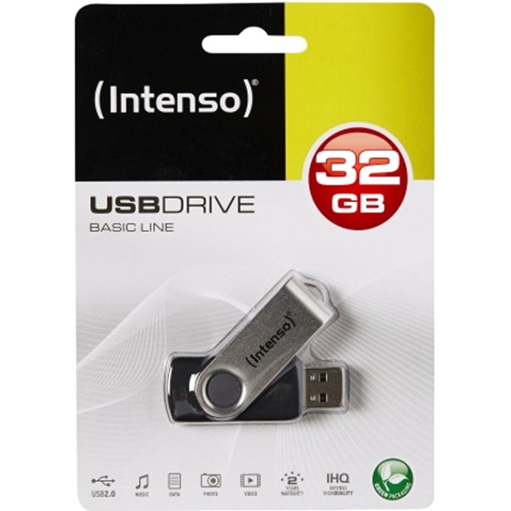 INTENSO Memoria USB giratoria BASIC LINE 2.0 32GB DSP0000008201