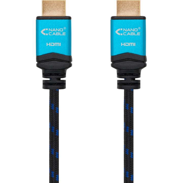 NANOCABLE HDMI-kaapeli punotulla nailonvaipalla 2.0 4K 60HZ