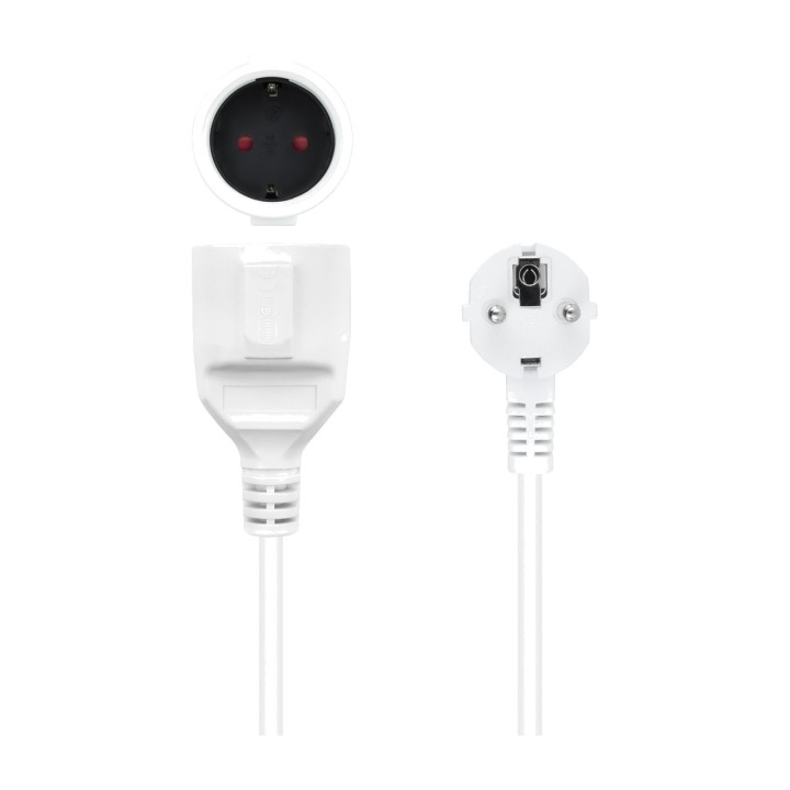 NANOCABLE Cable allargador de corrent Schuko mascle a