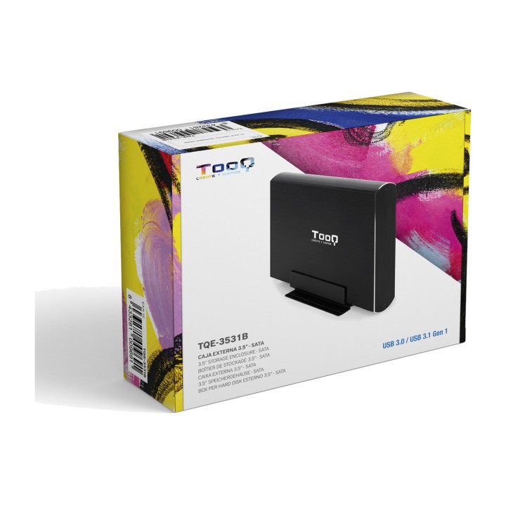 TOOQ Box esterno in alluminio per disco rigido SATA