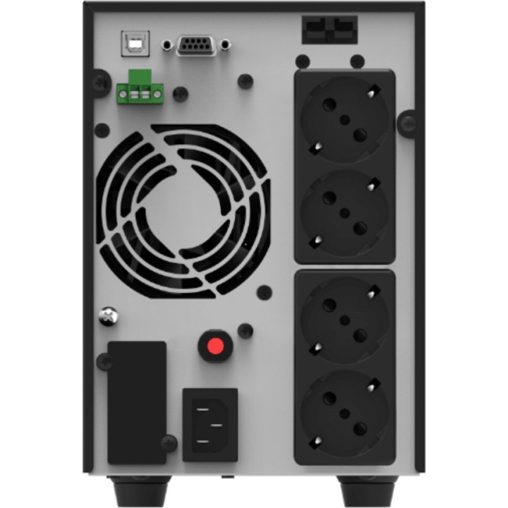 PHASAK Online double-conversion UPS with 3 Schuko outlets