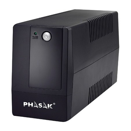 interaktive usv mit avr-regler und 2 schuko-steckdosen interact-basic ph-9408 800va