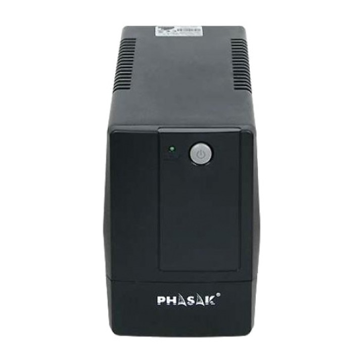 PHASAK UPS interattivo con regolatore AVR e 2 prese Schuko