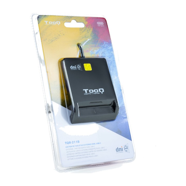 TOOQ Electronic ID card and SIM card reader with USB-C