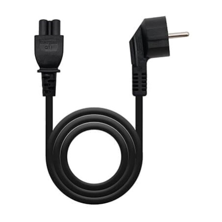 kątowy kabel zasilający typu koniczynka do laptopów cee7 c5 awg18 1,5 m
