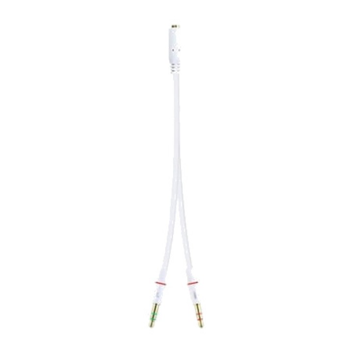 NANOCABLE Cablu adaptor audio pentru căști cu microfon, mamă