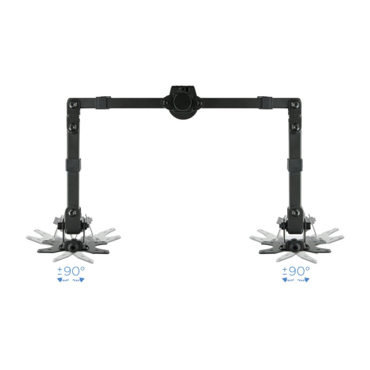 TOOQ Adjustable desk mount for two monitors DB1232TN 13-32"
