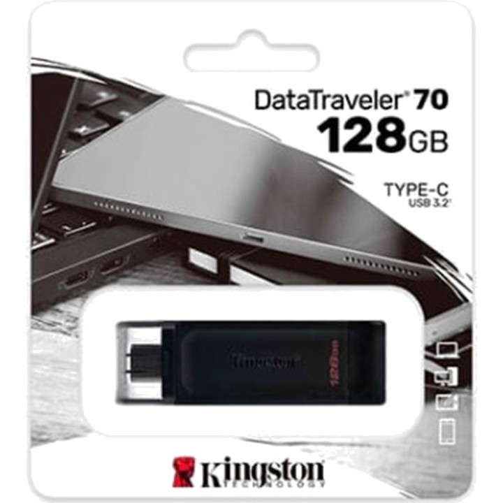 KINGSTON Memoria USB tipo C DATATRAVELER-70 128GB DSP0000003395
