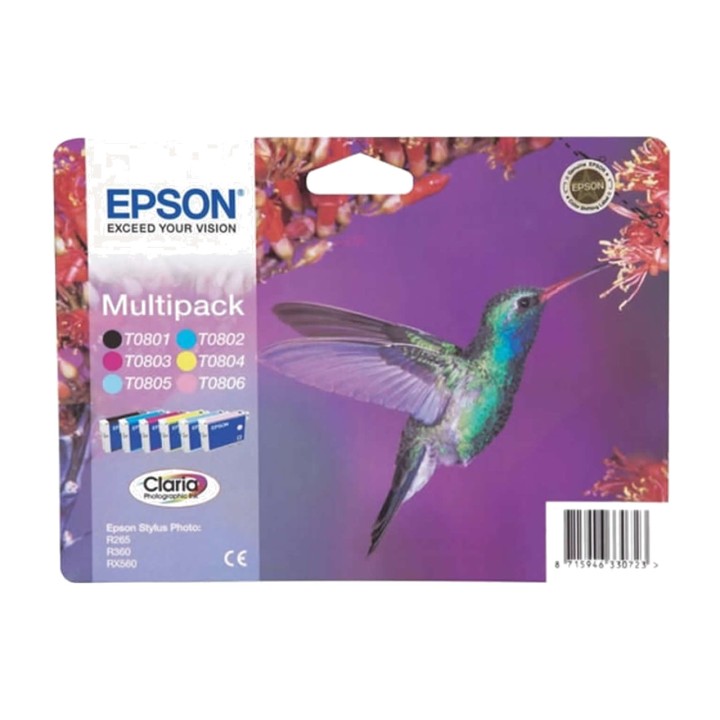 EPSON Tintenpatronen-Pack T080 6 UDS T08074
